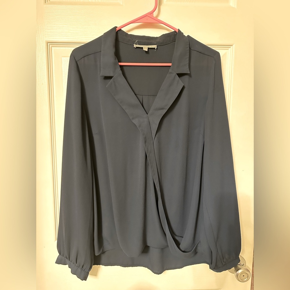 Navy blouse
